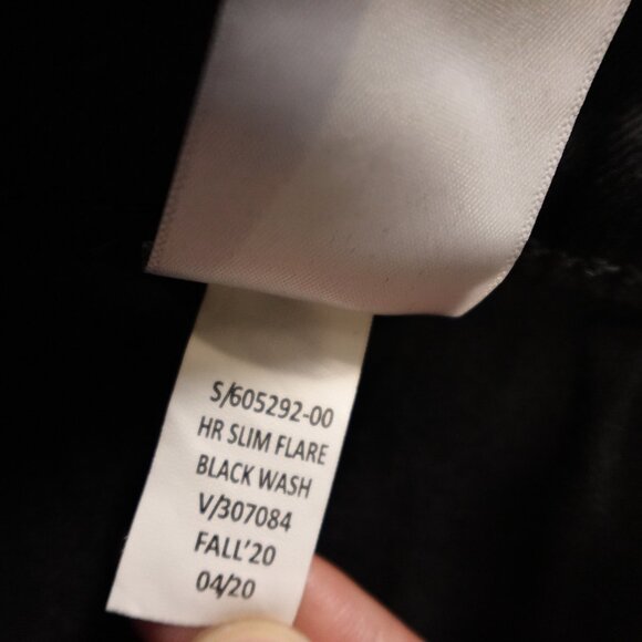 Banana Republic Slim Flare Jeans Women’s 18 Black High Rise Flared Leg - Picture 14 of 14